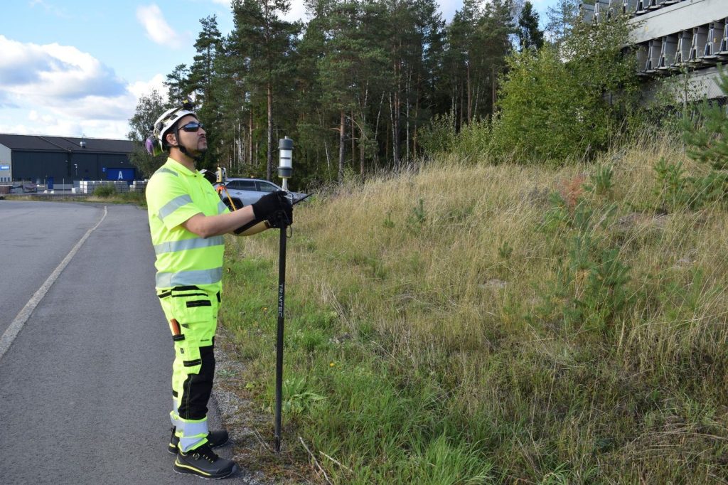 Inmätning med GNSS i fält